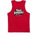 Peer Empowered Tanks, a Red Premium Cotton Tank (back-view)