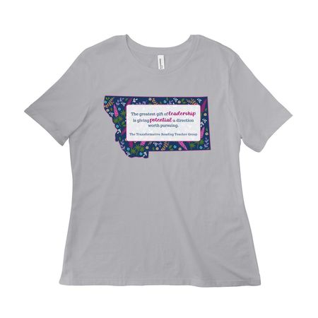 The greatest gift of leadership, a Solid Athletic Grey Women?s Relaxed Cotton Tee