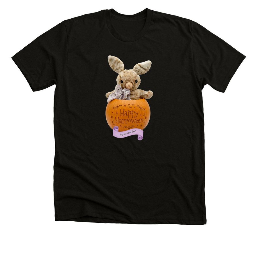 Happy Harroween!, a Black Heather Premium Unisex Tee