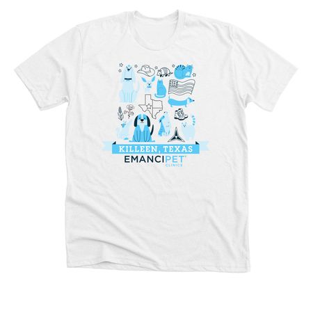 Killeen Regional Shirt, a Solid White Blend Premium Unisex Tee