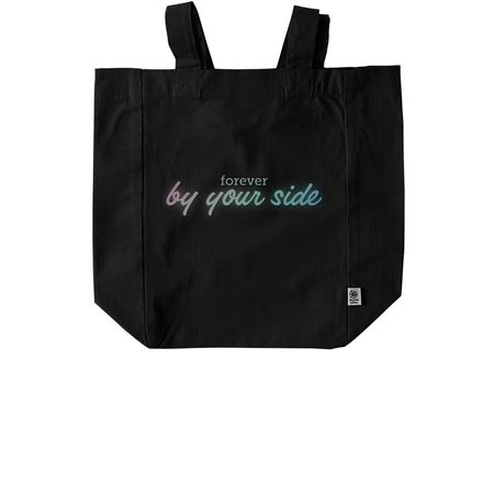 forever by your side&nbsp;Bags, a Black Recycled Cotton Tote Bag