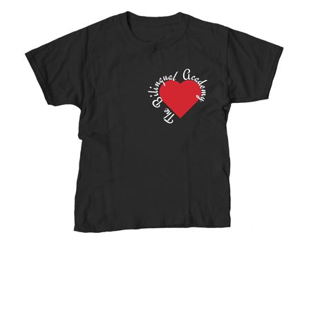 The Bilingual Academy--Valentine's Day, a Black Youth Unisex Tee