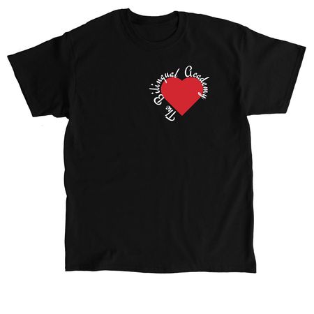 The Bilingual Academy--Valentine's Day, a Black Classic Unisex Tee