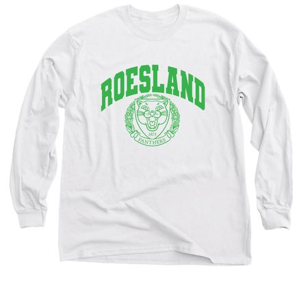 Preppy Peppy Green (100% cotton), a White Classic Long Sleeve Tee