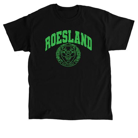 Preppy Peppy Green (100% cotton), a Black Classic Unisex Tee