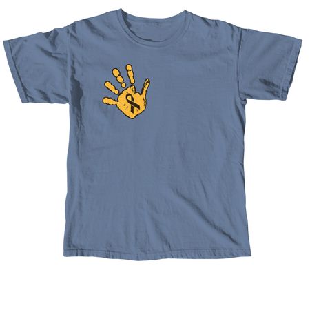 I wear gold for my patients, a Blue Jean Comfort Colors Unisex Tee