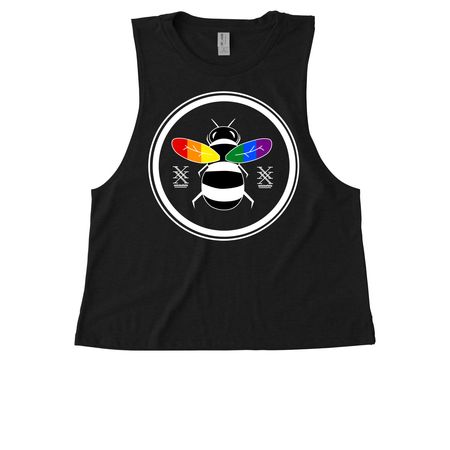 Unbleafable Clothing, a Deep Black Allmade Eco Triblend Women?s Muscle Tank