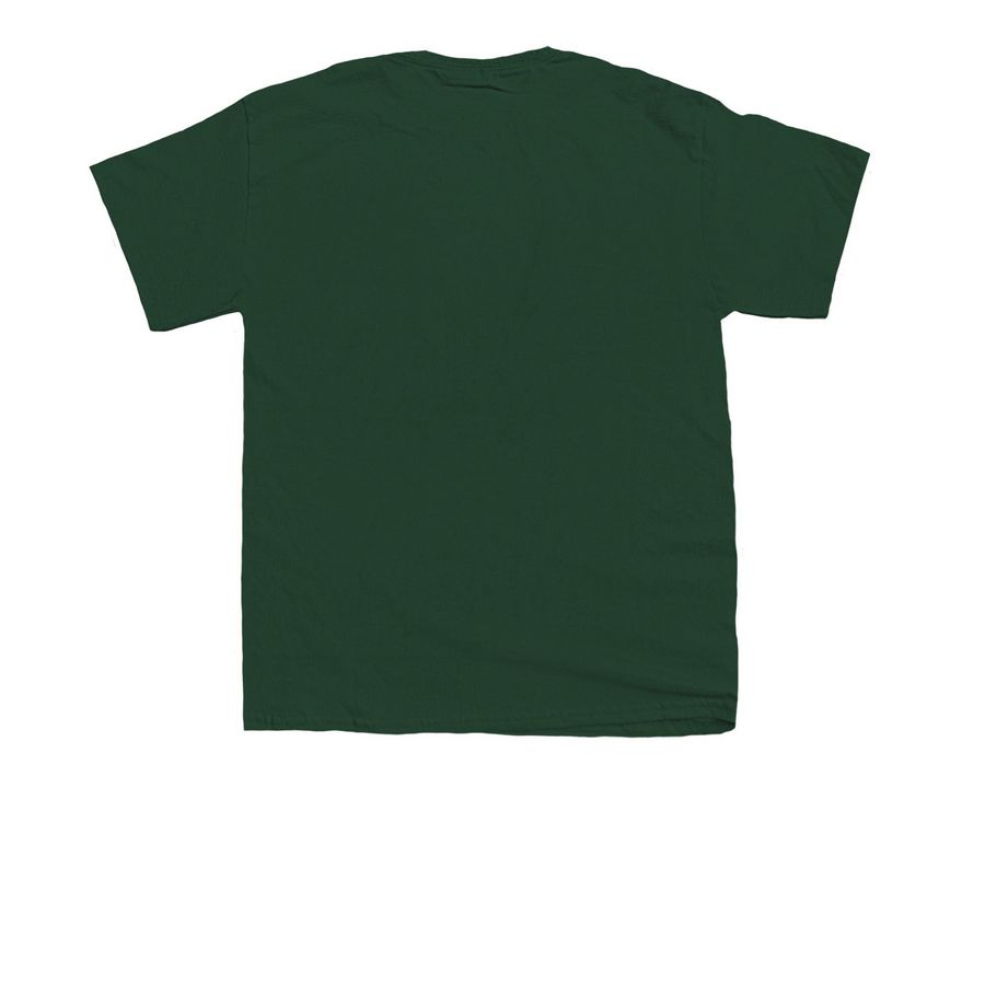 Youth T-Shirts - Dark, a Forest Green Youth Unisex Tee (back-view)