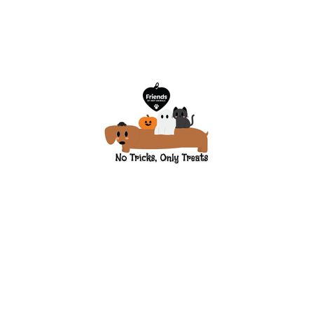 No Tricks, Only Treats - Sticker, a White Kiss Cut Sticker