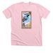 The Rescuers Tarot Card, a Heather Pink Premium Unisex Tee