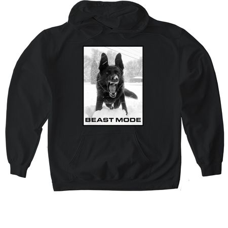 WPGSR _ Beast Mode, a Black Gildan Softstyle Pullover Hoodie