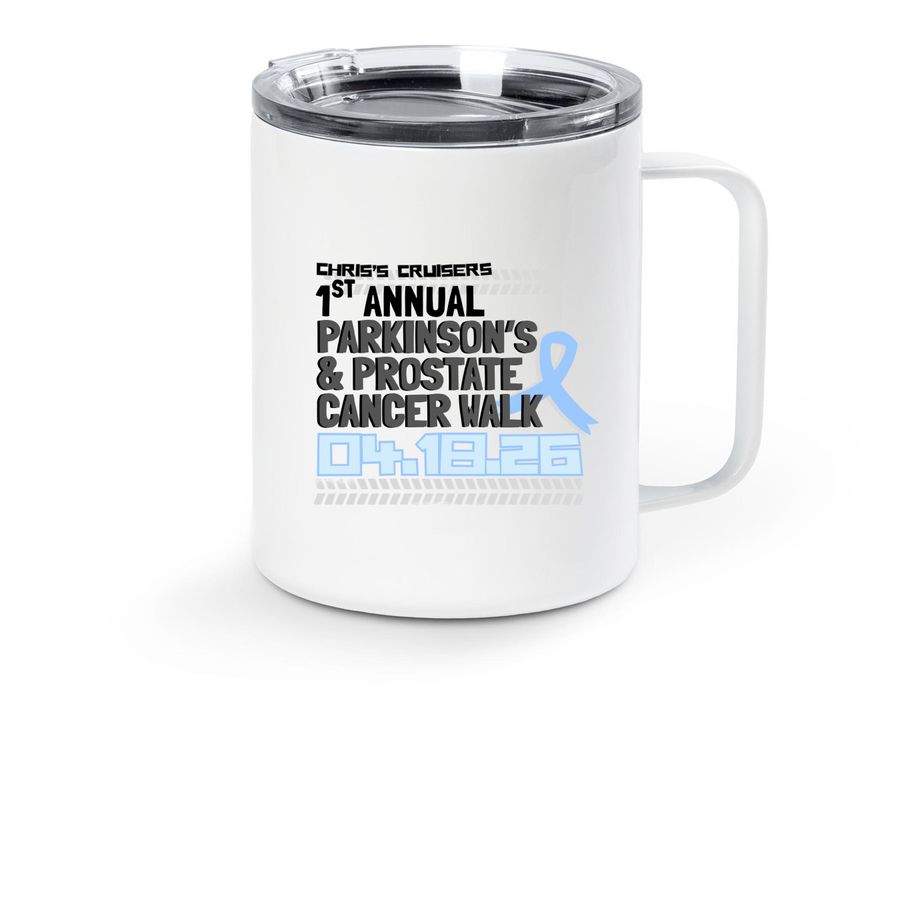 Chris's Cruisers Travel Mug, a White Stainless Steel Travel Mug