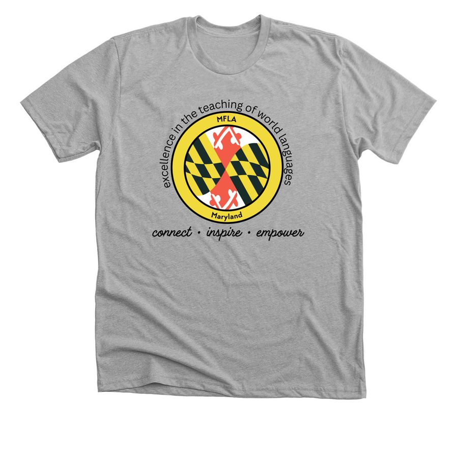 MFLA Merch Shop, a Athletic Heather Premium Unisex Tee