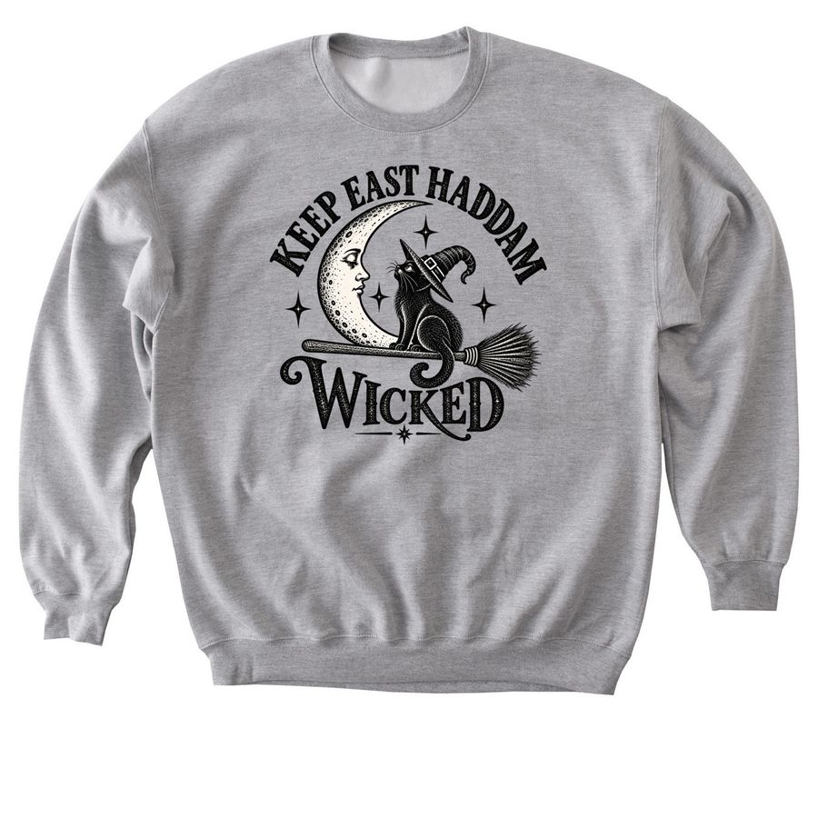 Keep East Haddam Wicked, a Sport Grey Softstyle Crewneck Sweatshirt