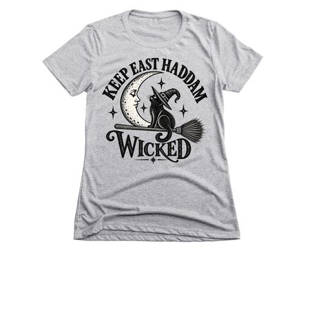 Keep East Haddam Wicked, a Dark Heather Grey Women's Slim Fit Tee