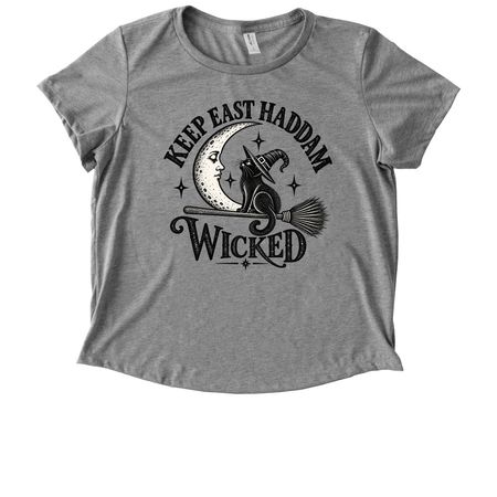 Keep East Haddam Wicked, a Aluminum Grey Allmade Eco Triblend Women?s Scoop Neck Tee