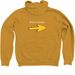 Small Logo Hoodies, Sweatshirts & Tees&nbsp;, a Heather Mustard Zip Up Hoodie (back-view)