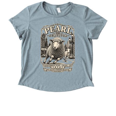It?s Pearl?s Escape-iversary!, a I Like You Blue Allmade Eco Triblend Women?s Scoop Neck Tee