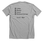 Fantasy Reader Starter Pack (light), a Athletic Heather Premium Unisex Tee (back-view)