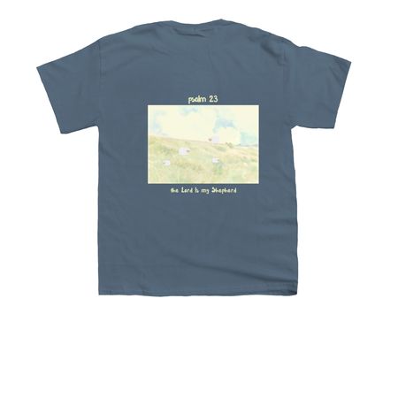 Psalm 23, a Indigo Youth Unisex Tee