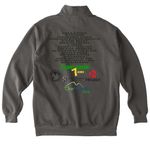 MAKL Spring 2026, a Grey Comfort Colors Quarter Zip Pullover (back-view)