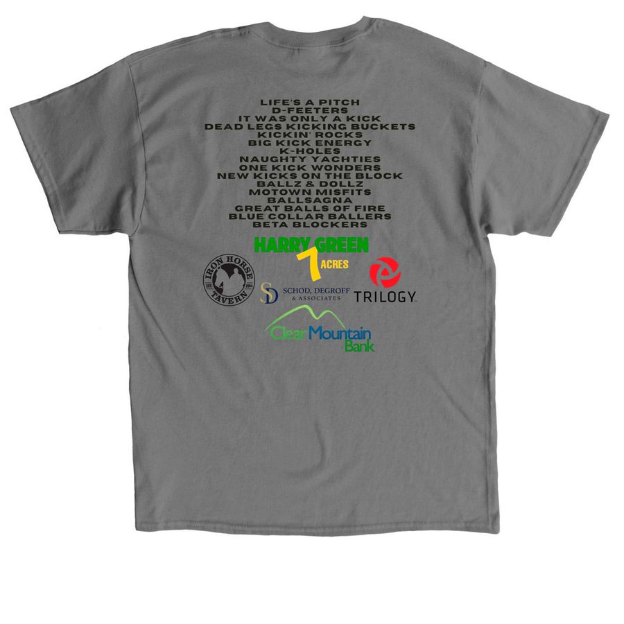 MAKL Spring 2026, a Charcoal Classic Unisex Tee (back-view)
