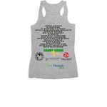 MAKL Spring 2026, a Athletic Heather Women's Racerback (back-view)