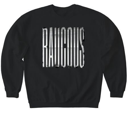 RAUCOUS V2, a Black Softstyle Crewneck Sweatshirt