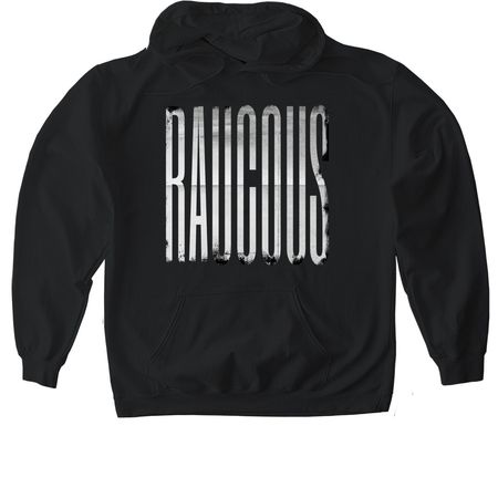 RAUCOUS V2, a Black Gildan Softstyle Pullover Hoodie