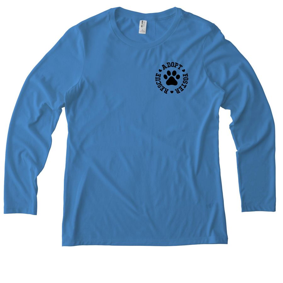 Women's 40th Anniversary Long Sleeve, a Azure Blue Allmade Eco Triblend Women?s Long Sleeve Tee