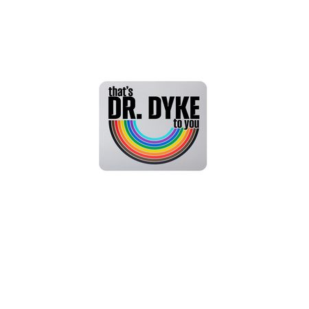 Dr. Dyke Mousepad, a White Full Color Mouse Pad