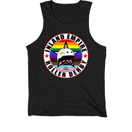 IE Roller Derby Pride Apparel, a Black Premium Cotton Tank