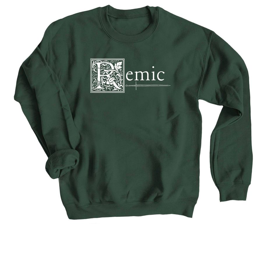 Remic - (Dark color options), a Forest Crewneck Sweatshirt