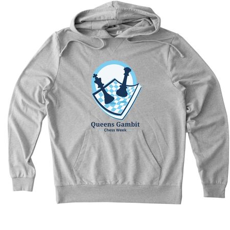 Chess Week Pittsburgh 2026, a Granite Grey Heather Allmade Organic French Terry Pullover Hoodie