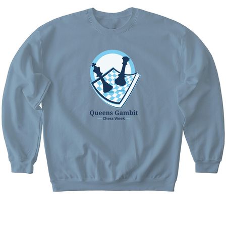 Chess Week Pittsburgh 2026, a Stone Blue Softstyle Crewneck Sweatshirt