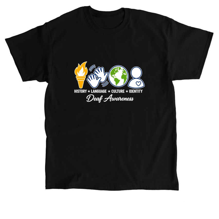 Lexington Deaf Awareness Committee Fundraiser, a Black Classic Unisex Tee