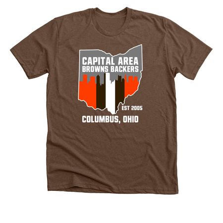 Classic CABB Logo, a Heather Brown Premium Unisex Tee
