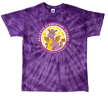 Dragons Tees + Hoodie, a Purple Classic Tie Dye Tee