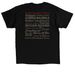 Sunset Logo, a Black Classic Unisex Tee (back-view)