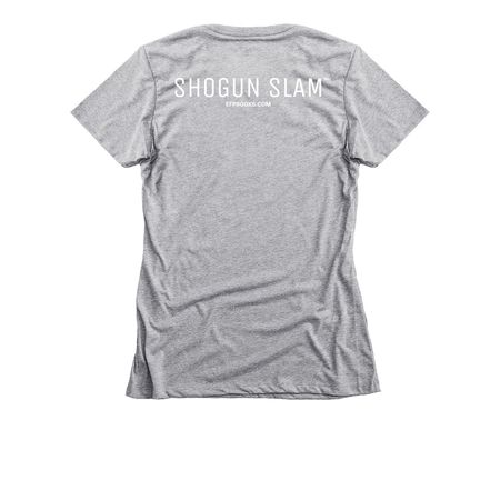 Epic Hoops?&nbsp;Collection, a Dark Heather Grey Women's Slim Fit Tee (back-view)