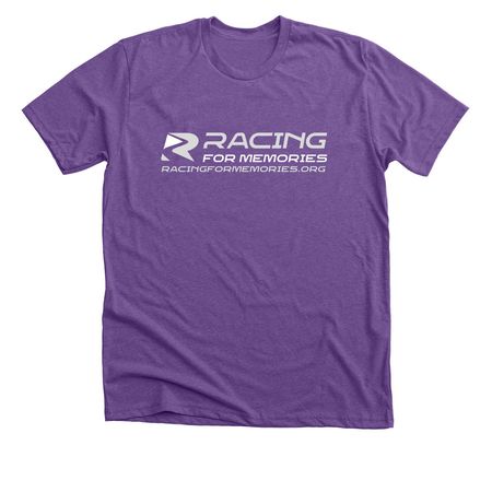 Racing for Memories, a Heather Team Purple Premium Unisex Tee