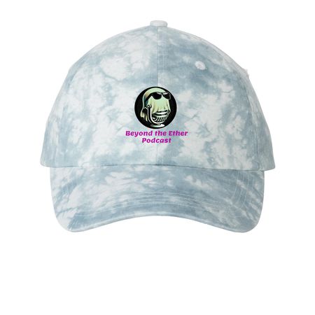 Support the channel, a Light Blue Printed Tie Dye Baseball Hat
