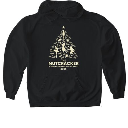 Nutcracker Merch 2026, a Black Gildan Softstyle Pullover Hoodie