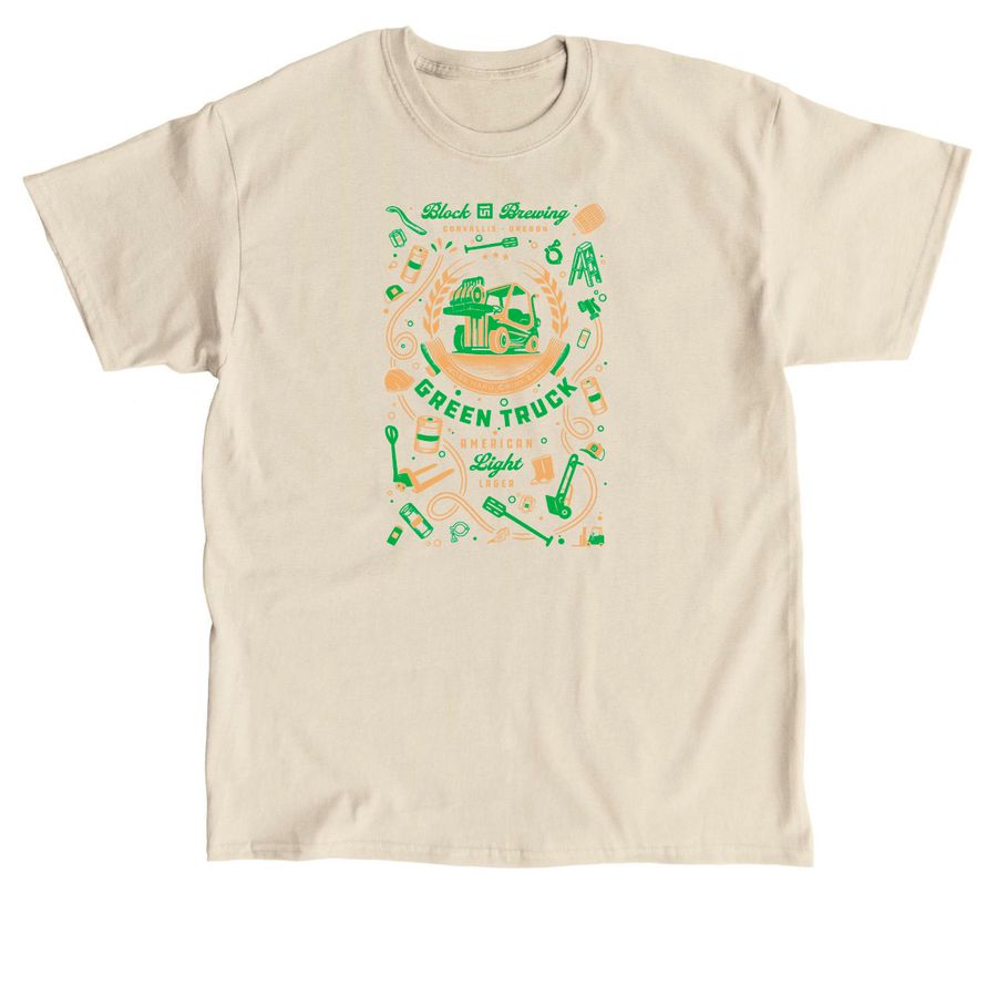 Green Truck - Artist Collection, a Sand Classic Unisex Tee