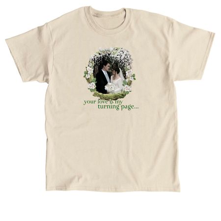 Turning Page, a Sand Classic Unisex Tee