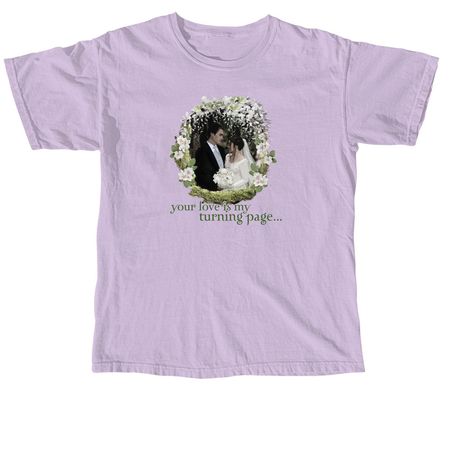 Turning Page, a Orchid Comfort Colors Unisex Tee