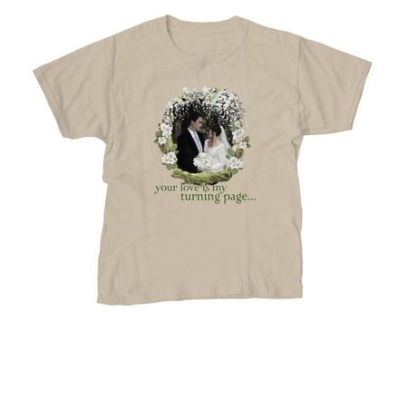 Turning Page, a Sand Youth Unisex Tee