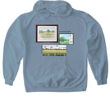 Party on the Prairie&nbsp;, a Stone Blue Gildan Softstyle Pullover Hoodie
