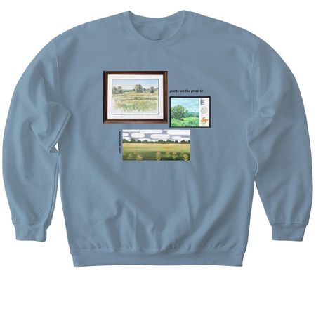 Party on the Prairie&nbsp;, a Stone Blue Softstyle Crewneck Sweatshirt
