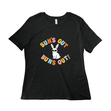 Sun's Out, Buns Out!, a Vintage Black Women?s Relaxed Cotton Tee